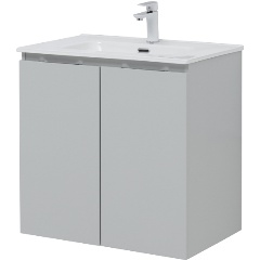 Изображение товара Тумба под раковину AQUANET Алвита new 70 подвесная серый 2 дверцы