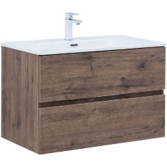 Изображение товара Тумба под раковину AQUANET Алвита new 80 цв.дуб веллингтон табак (334186)