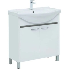 Изображение товара Тумба под раковину AQUANET Донна 80 цв.белый глянец (Yalaier) (294391)