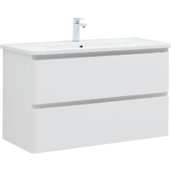 Изображение товара Тумба под раковину AQUANET Эмбер 105 2 ящ. цв.белый матовый (330469)