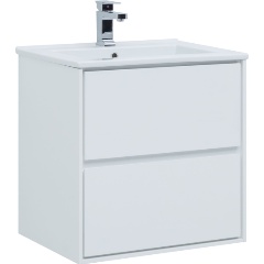 Изображение товара Тумба под раковину AQUANET Милан 65 см белый глянец подвесная