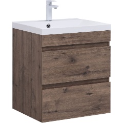 Изображение товара Тумба под раковину AQUANET Нота new 58 цв.дуб веллингтон табак (334191)