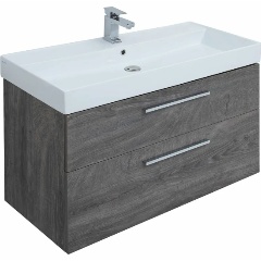 Изображение товара Тумба под раковину AQUANET Nova 100 2 ящика цвет дуб рошелье
