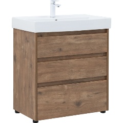 Изображение товара Тумба под раковину AQUANET Nova Lite 75 3 ящ. цв. дуб рустикальный (302474)