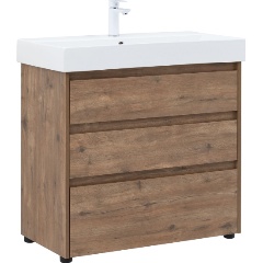 Изображение товара Тумба под раковину AQUANET Nova Lite 85 SLIM SYNERGY дуб рустикальный 82x73.5x43.5 см