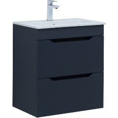 Изображение товара Тумба под раковину AQUANET Практика 60 2 ящ. цв.маренго (330458)