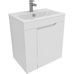 Изображение товара Тумба под раковину AQUANET Практика 60 цв.белый матовый (330453)
