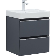 Изображение товара Тумба под раковину AQUANET Вега 50 2 ящ. цв.маренго (329588)