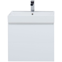 Изображение товара Тумба под раковину AQUANET Йорк 60 белая глянец мебель для ванной комнаты