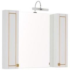 Изображение товара Зеркало шкаф AQUANET Честер 105 цв.белый/патина золото (186084)