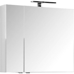 Изображение товара Зеркало шкаф AQUANET Порто-80 белого цвета с зеркалом и системой без запотевания