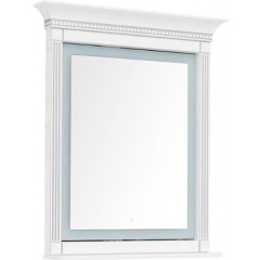 Изображение товара Зеркало AQUANET Селена 90 цв.бел/патина серебро (201646)