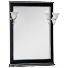 Изображение товара Зеркало AQUANET Валенса 70 цв.черный краколет/серебро (180298)