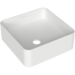 Изображение товара Раковина накладная Aqueduto ESPIRAL квадратная 370*370, белый матовый