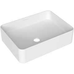 Изображение товара Раковина накладная Aqueduto ESPIRAL прямоугольная 370*500, белый глянцевый