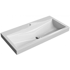 Изображение товара Умывальник AQWELLA Infinity 1000 Inf.10.04.D из литого мрамора, белый