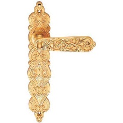 Изображение товара Ручка дверная на длинной планке ARCHIE GENESIS ARABESCO S. GOLD (PS), мат.золото