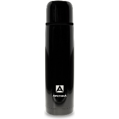 Изображение товара Термос Арктика 102-1000 объем 1 литр черный глянцевый с двойной вакуумной стенкой