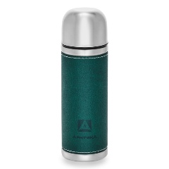 Изображение товара Термос в кожаной оплетке Арктика 108-500, зелёный, 500 мл