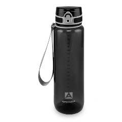 Изображение товара Бутылка для воды Арктика 720-1000 мл черная с ситечком тритан