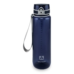 Изображение товара Бутылка для воды Арктика 720-1000, 1000 мл, синяя прозрачная, с ситечком