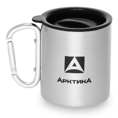 Изображение товара Термокружка невакуумная Арктика 801-350К, с карабином, 300 мл