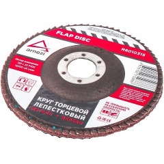 Изображение товара Круг лепестковый торцевой ARNEZI 125x22, Р100