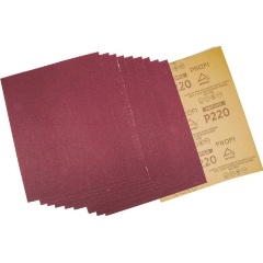 Изображение товара Наждачная водостойкая бумага ARNEZI P220 Profi 23x28 см 10 шт