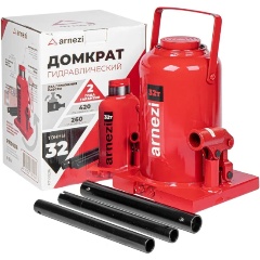 Изображение товара Домкрат гидравлический бутылочный ARNEZI 32т 260-420мм