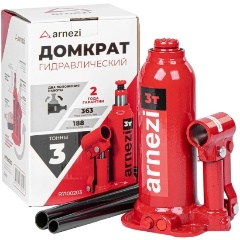Изображение товара Домкрат гидравлический бутылочный ARNEZI 3т 188-363мм