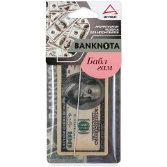 Изображение товара Ароматизатор подвесной ARNEZI картон 100$ "Бабл Гам"