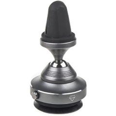 Изображение товара Автомобильный держатель ARNEZI в дефлектор, нановакуумная присоска, серый