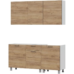 Изображение товара Готовая кухня АРНИКА МЕБЕЛЬ Лаванда (без столешницы), Дуб золотой