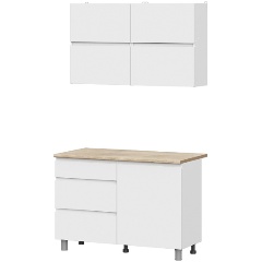 Изображение товара Готовая кухня АРНИКА МЕБЕЛЬ Токио 1.2 м, белая