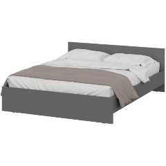 Изображение товара Кровать АРНИКА МЕБЕЛЬ Денвер 160х200 графит двуспальная с проложками