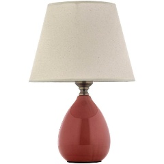 Изображение товара Настольная лампа Arti Lampadari Riccardo E 4.1 R классика белый керамика ткань