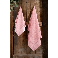 Изображение товара Полотенце жаккардовое ARYA HOME Arya Emely 70х140 розовый