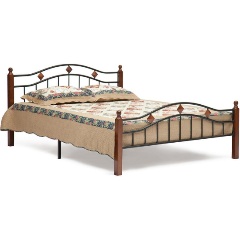 Изображение товара Кровать AT-126 160x200 см из металлического и деревянного материала