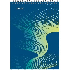 Изображение товара Блокнот ATTACHE А4,60л,клетка,метал.гребень,цв.обложка Forma