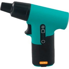 Изображение товара Портативная аккумуляторная воздуходувка Avalonica, модель AVA JF05 черно-бирюзовая