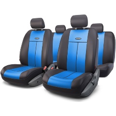 Изображение товара Авточехлы AUTOPROFI TT, полиэстер, черный/синий