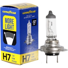 Изображение товара Автолампа Goodyear Н7 12V 55W PX26d More Light