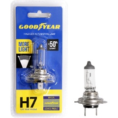 Изображение товара Автолампа Goodyear Н7 12V 55W PX26d More Light, блистер
