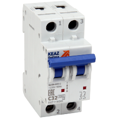 Изображение товара Автоматический выключатель КЭАЗ 2п C 40А 6кА OptiDin BM63-2C40-УХЛ3, 260606