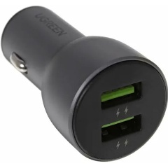 Изображение товара Автомобильное зарядное устройство UGREEN CD213, серый