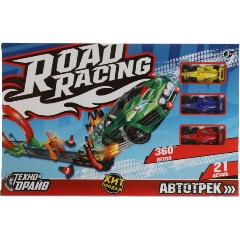 Изображение товара Автотрек ТЕХНОДРАЙВ с катапультой, 3 машинки, 1906C368-R