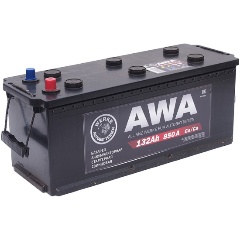 Изображение товара Аккумулятор AWA, 223x189x513, прямая полярность грузовая, 132 Ач, 6СТ132(4)