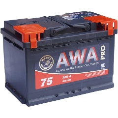 Изображение товара Аккумулятор AWA Pro, 190x175x278, обратная полярность, 75 Ач, 6СТ75(0)
