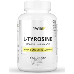 Изображение товара БАД 1WIN L-тирозин 1200 мг 90 капсул для когнитивных функций и энергии