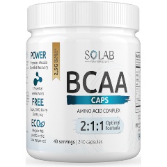 Изображение товара БАД SOLAB BCAA 2:1:1 40 порц. 240 капс